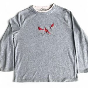 Bonnie Evans Embroidered Cardinals Sweatshirt Medium